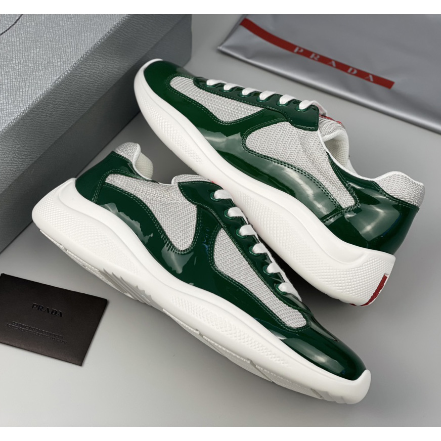 Prada Male America's Cup Sneaker In Green(Upon UK size) - DopestKickz