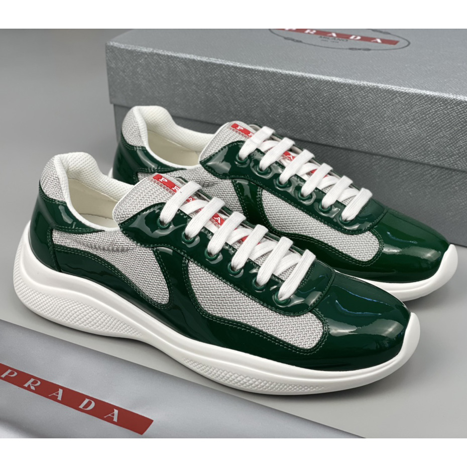 Prada Male America's Cup Sneaker In Green(Upon UK size) - DopestKickz