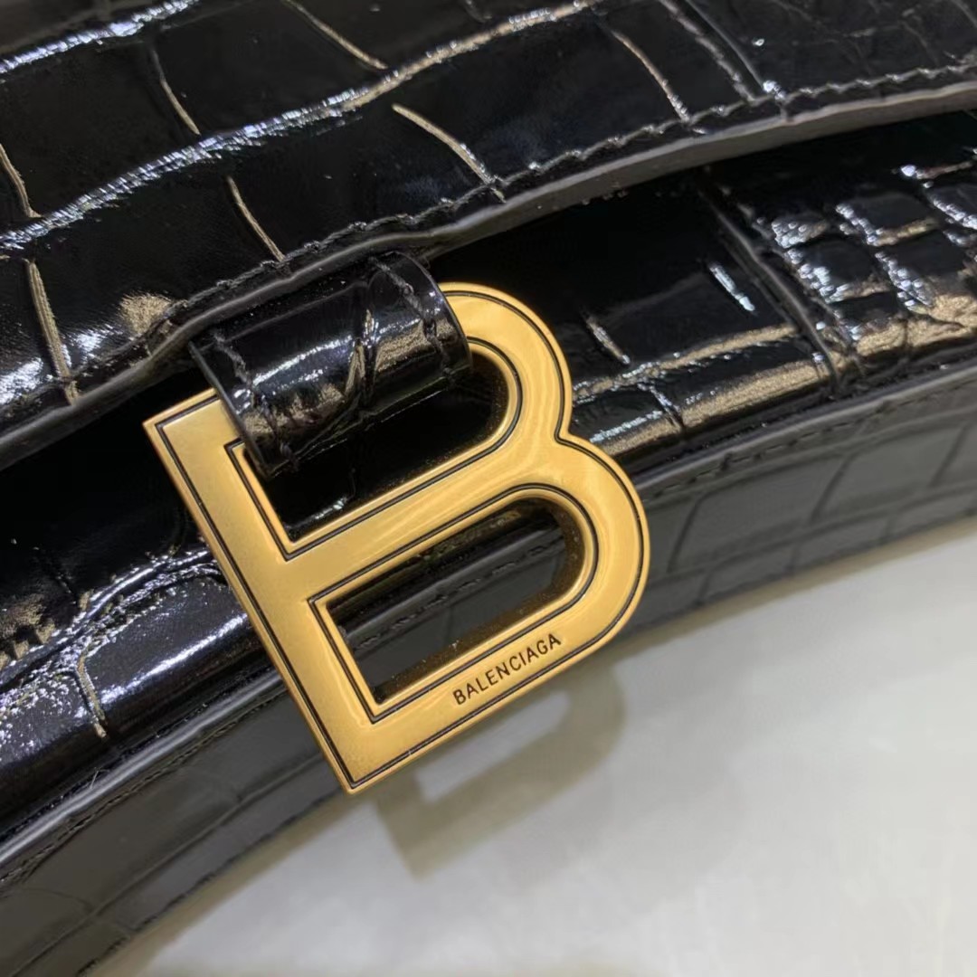 Balenciaga Hourglass Wallet On Chain (19.5-12-5cm) - DopestKickz