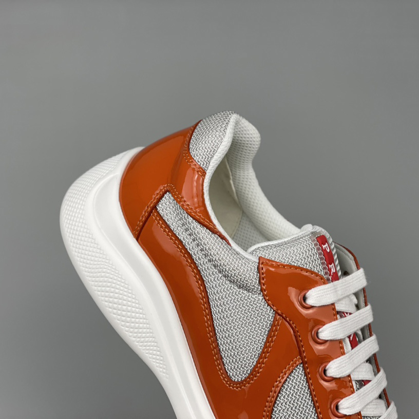 Prada Male America's Cup Sneaker In Orange(upon uk size) - DopestKickz
