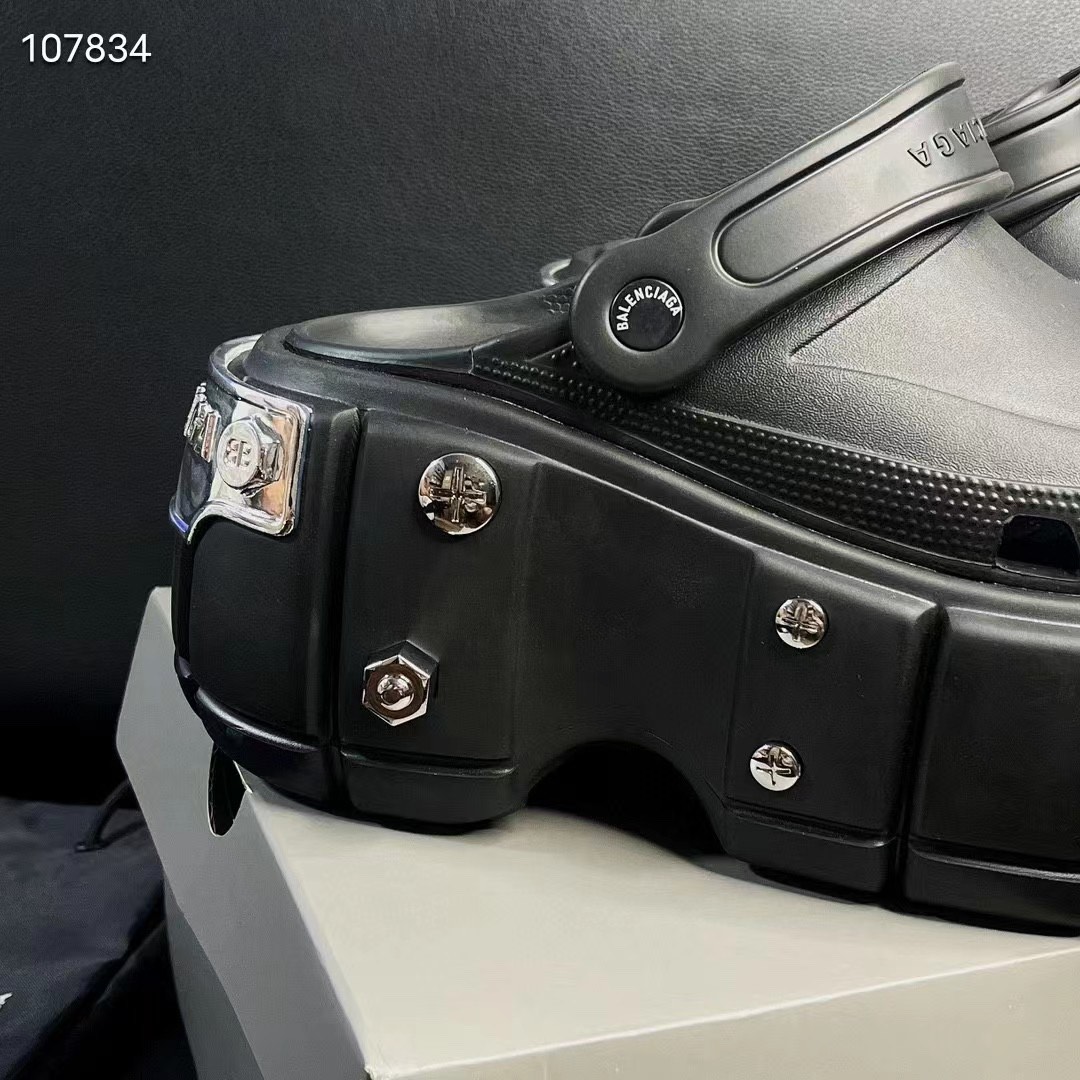 Balenciaga HardCrocs™ Sandal In black Rubber - DopestKickz