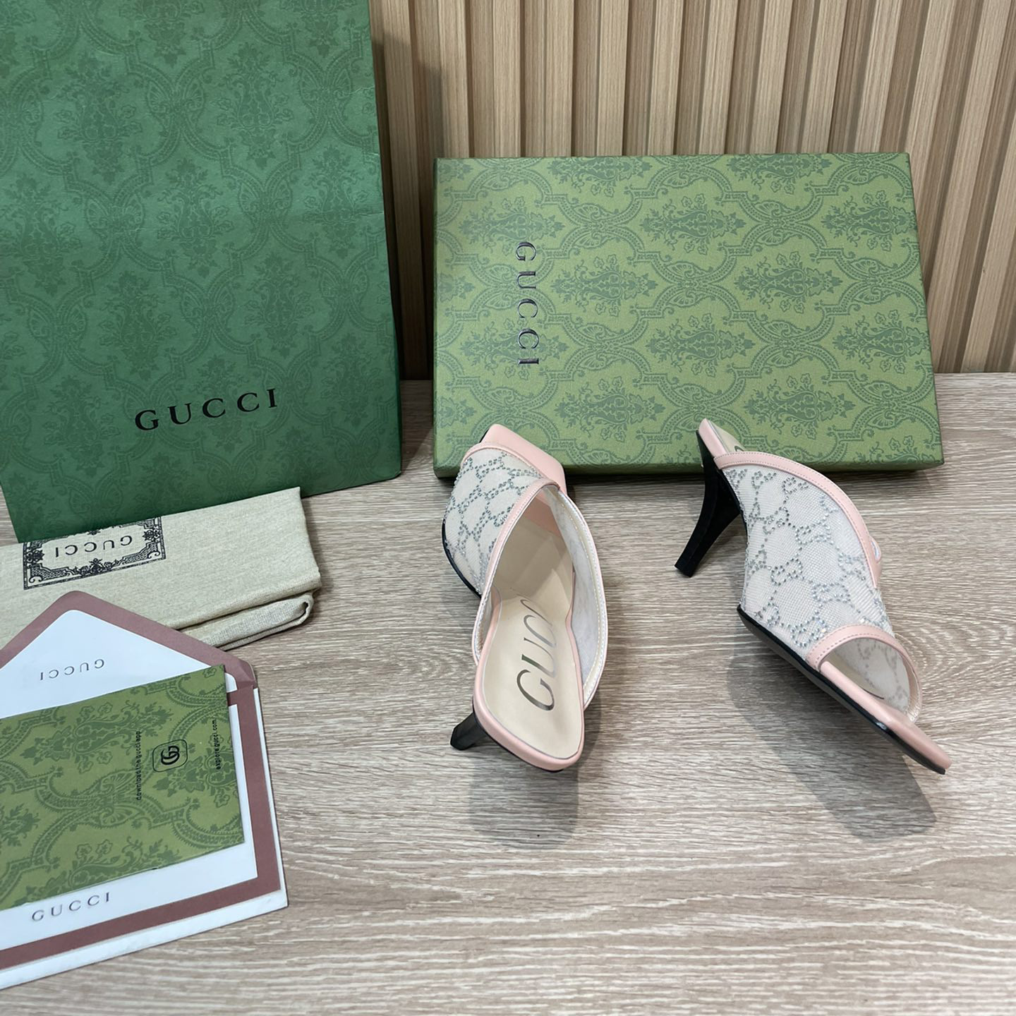 Gucci Women's GG Sandal With Heel Height Of 7.5cm - DopestKickz