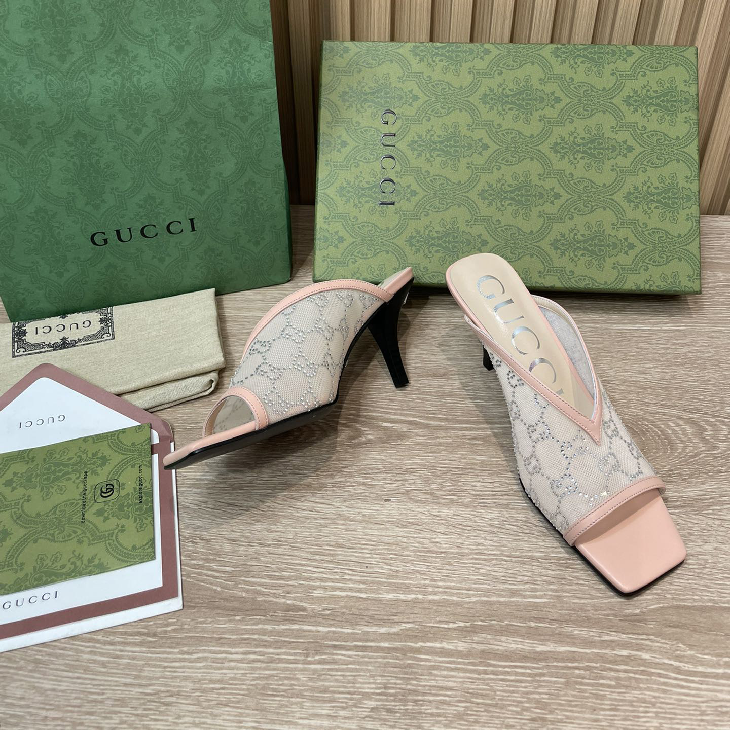 Gucci Women's GG Sandal With Heel Height Of 7.5cm - DopestKickz