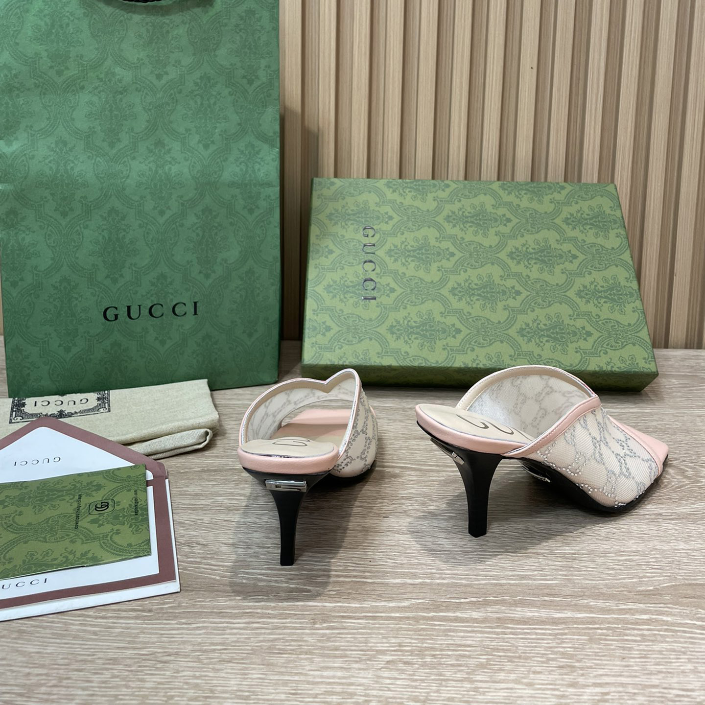 Gucci Women's GG Sandal With Heel Height Of 7.5cm - DopestKickz