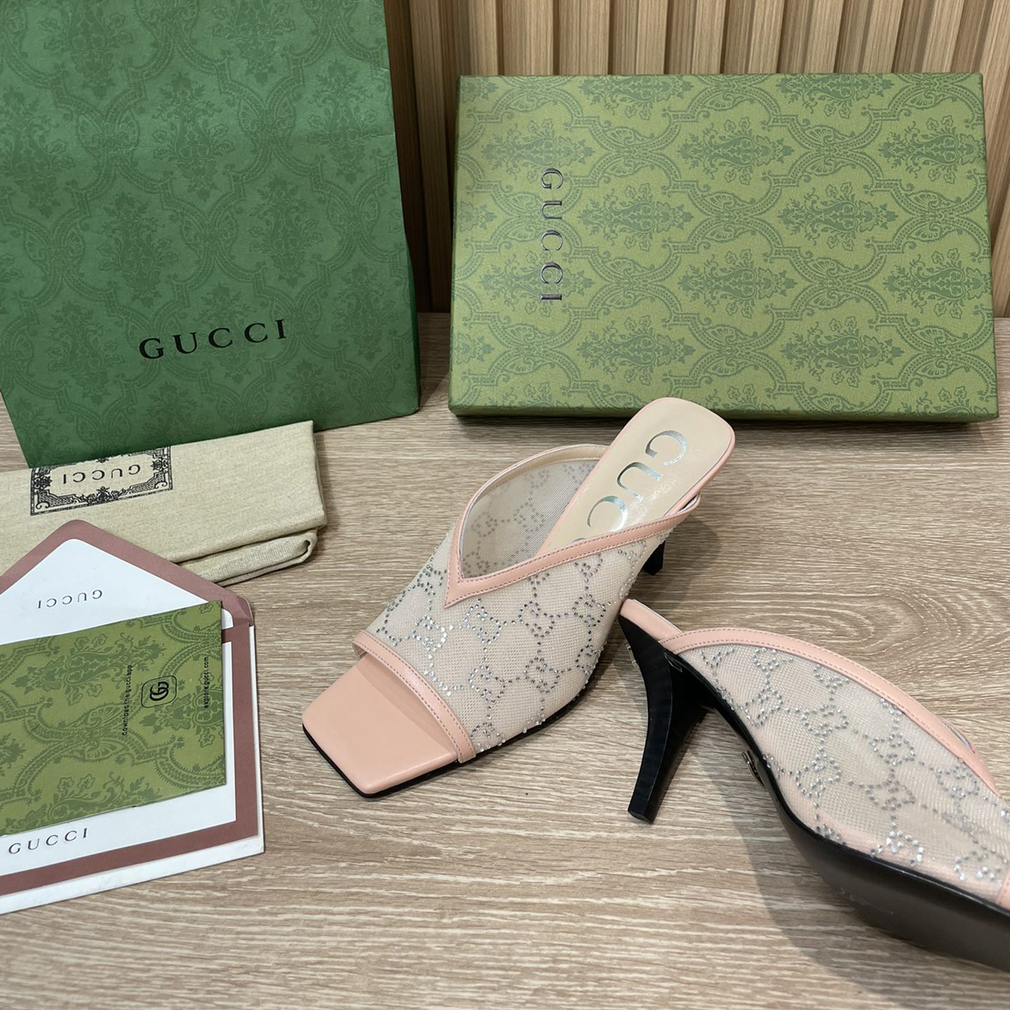 Gucci Women's GG Sandal With Heel Height Of 7.5cm - DopestKickz