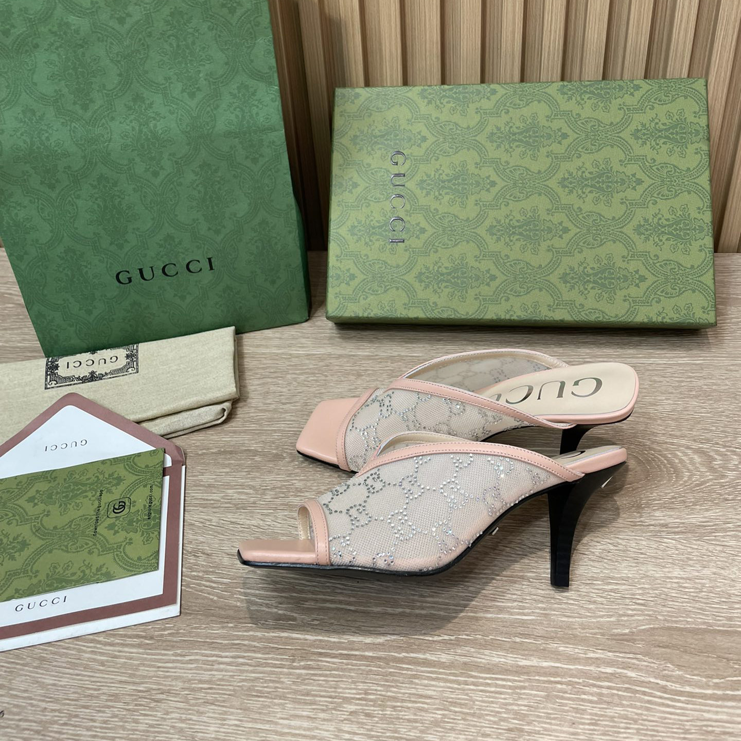 Gucci Women's GG Sandal With Heel Height Of 7.5cm - DopestKickz