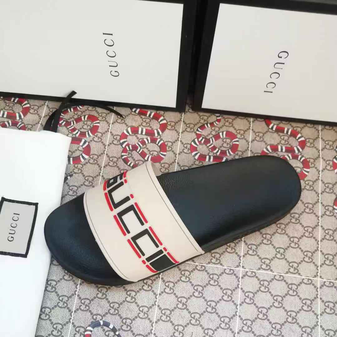 Gucci Logo Slide Sandal - DopestKickz