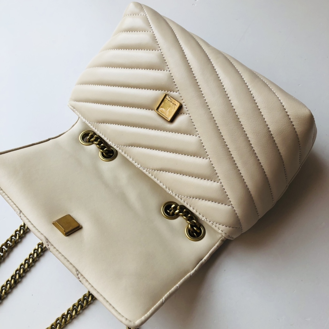 ToryBurch Kira Chevron Convertible Shoulder Bag(22.5-15-8cm)  TB316S90452 - DopestKickz