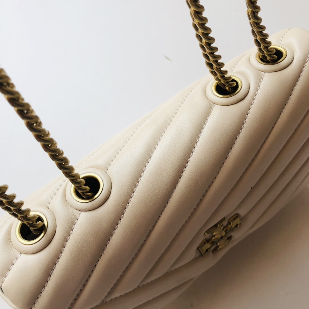 ToryBurch Kira Chevron Convertible Shoulder Bag(22.5-15-8cm)  TB316S90452 - DopestKickz