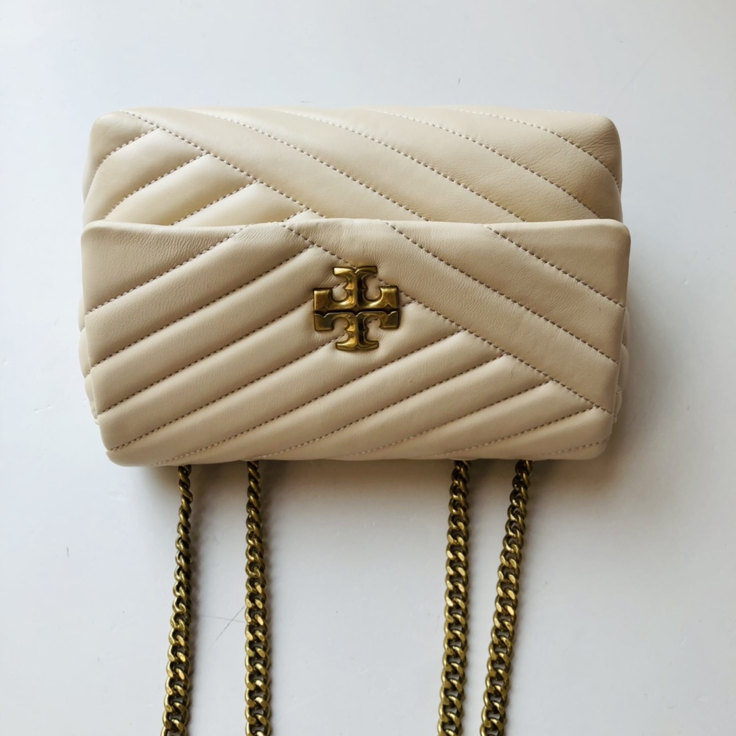 ToryBurch Kira Chevron Convertible Shoulder Bag(22.5-15-8cm)  TB316S90452 - DopestKickz