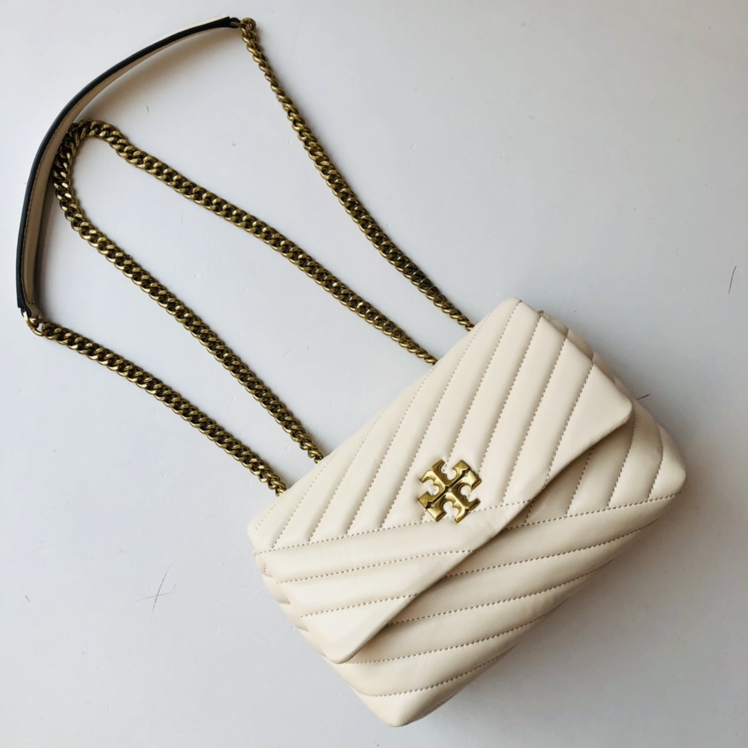 ToryBurch Kira Chevron Convertible Shoulder Bag(22.5-15-8cm)  TB316S90452 - DopestKickz