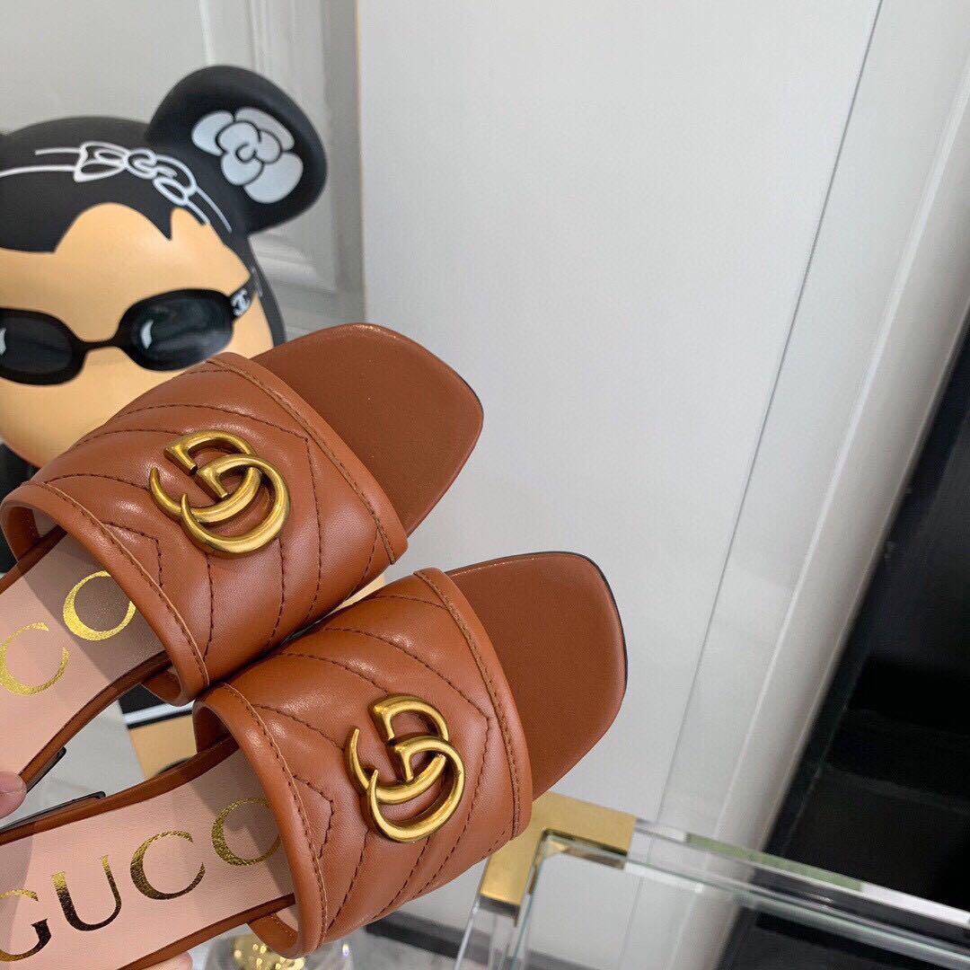 Gucci Women's Slide With Double G - DopestKickz