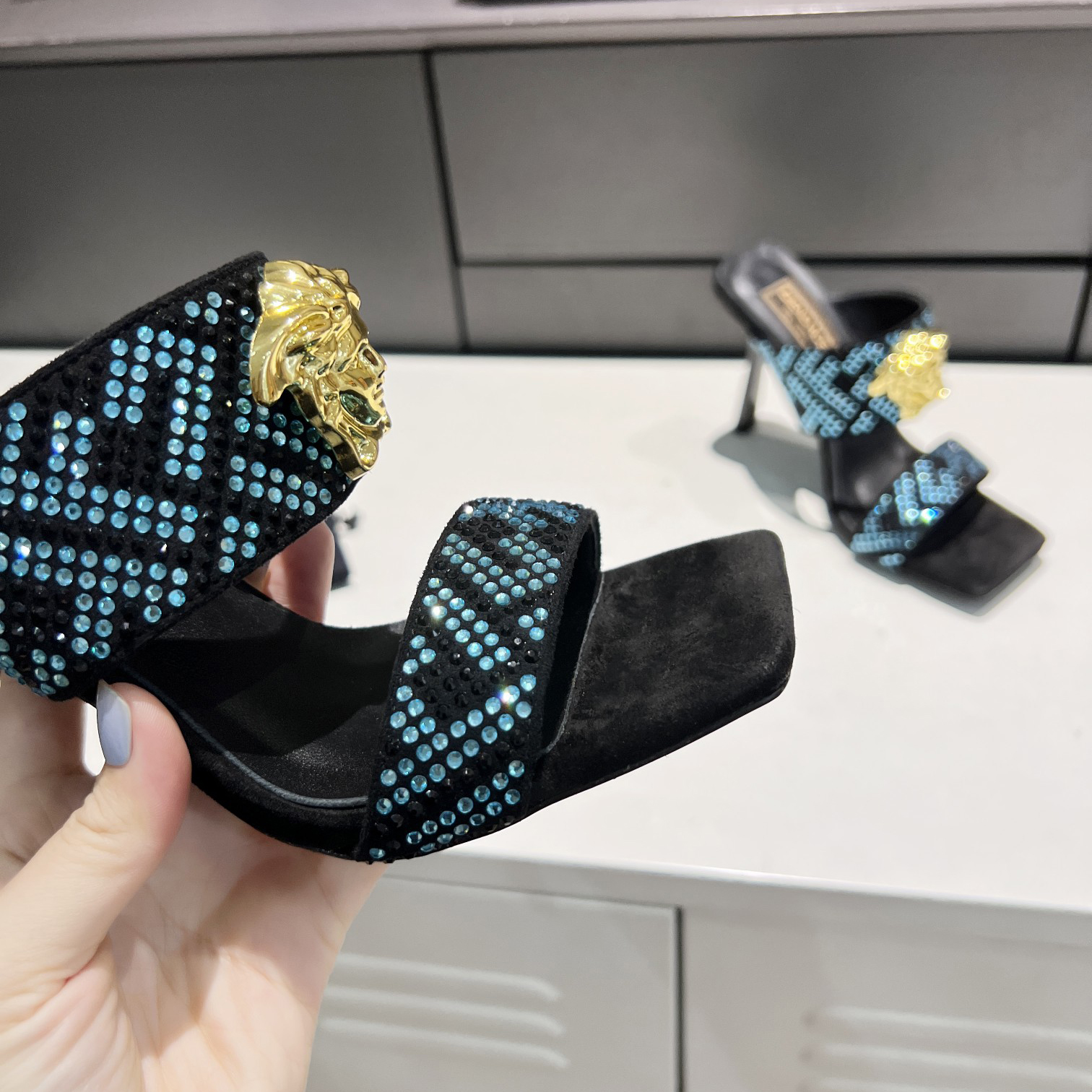 Versace Fendace  FF Jacquard Mules - DopestKickz