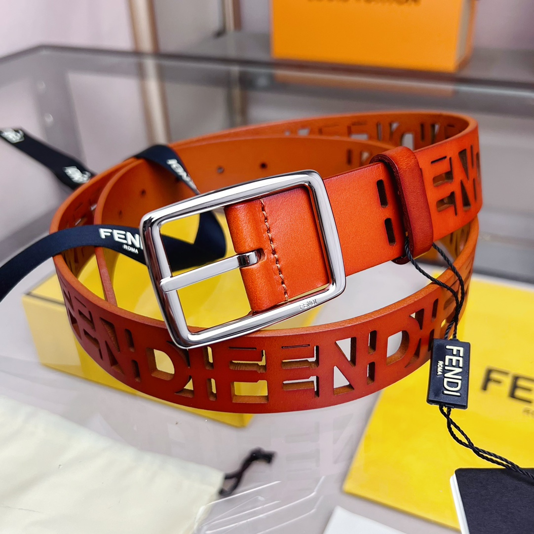 Fendi Leather Belt  - DopestKickz