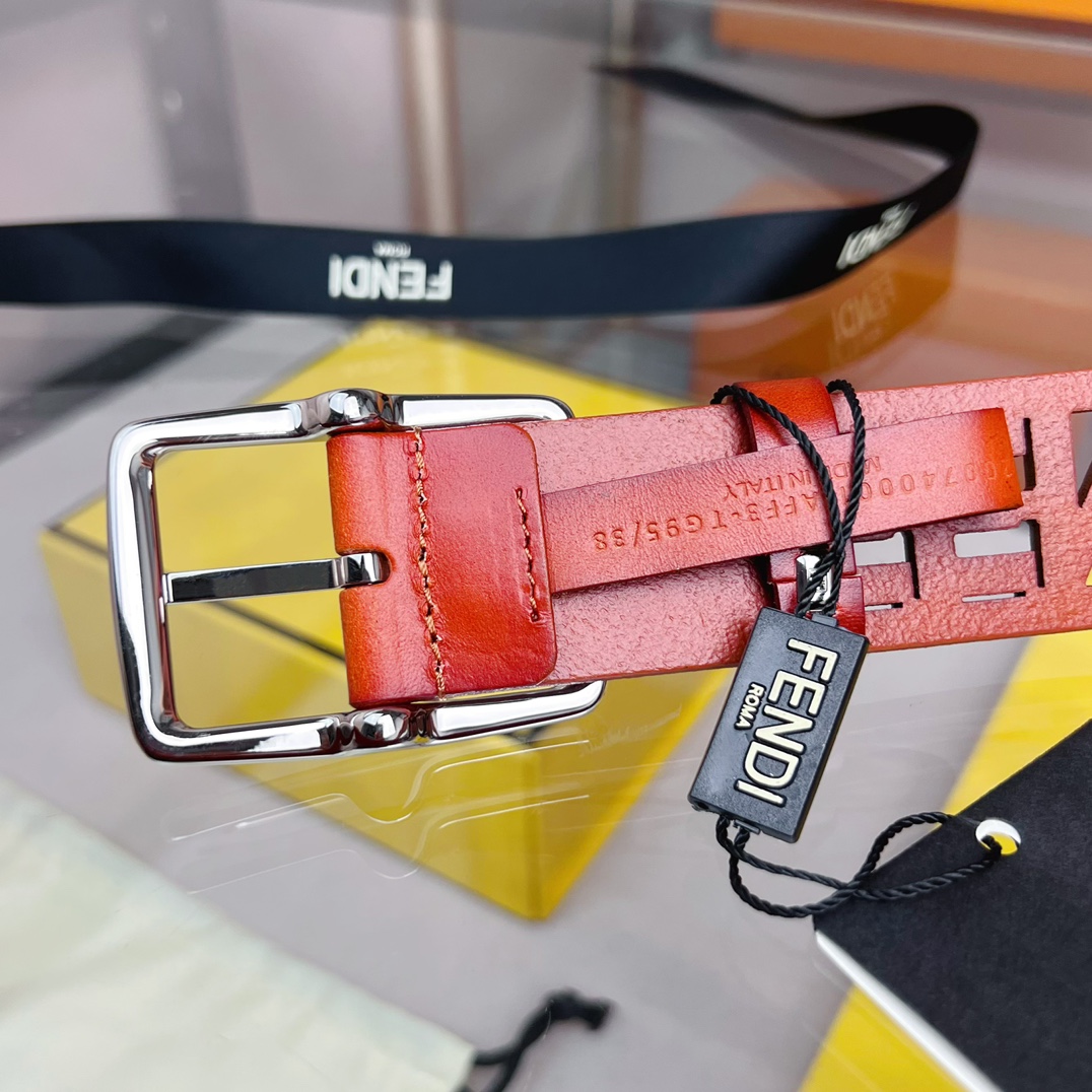 Fendi Leather Belt  - DopestKickz