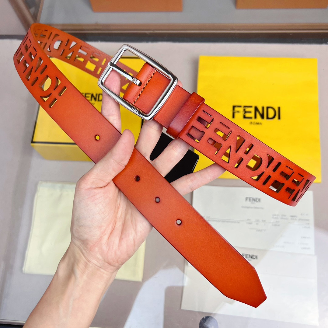 Fendi Leather Belt  - DopestKickz