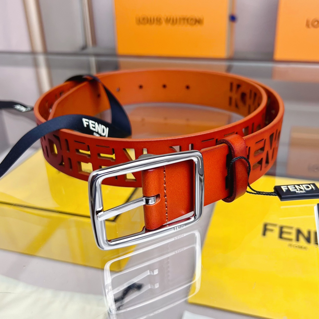 Fendi Leather Belt  - DopestKickz