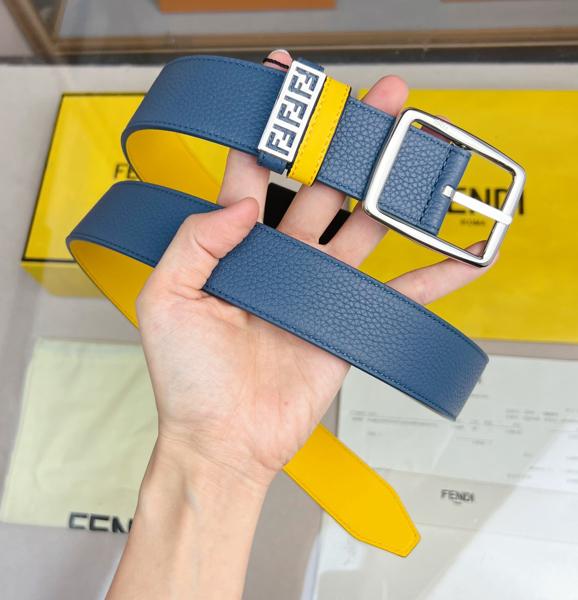 Fendi Leather Belt  - DopestKickz