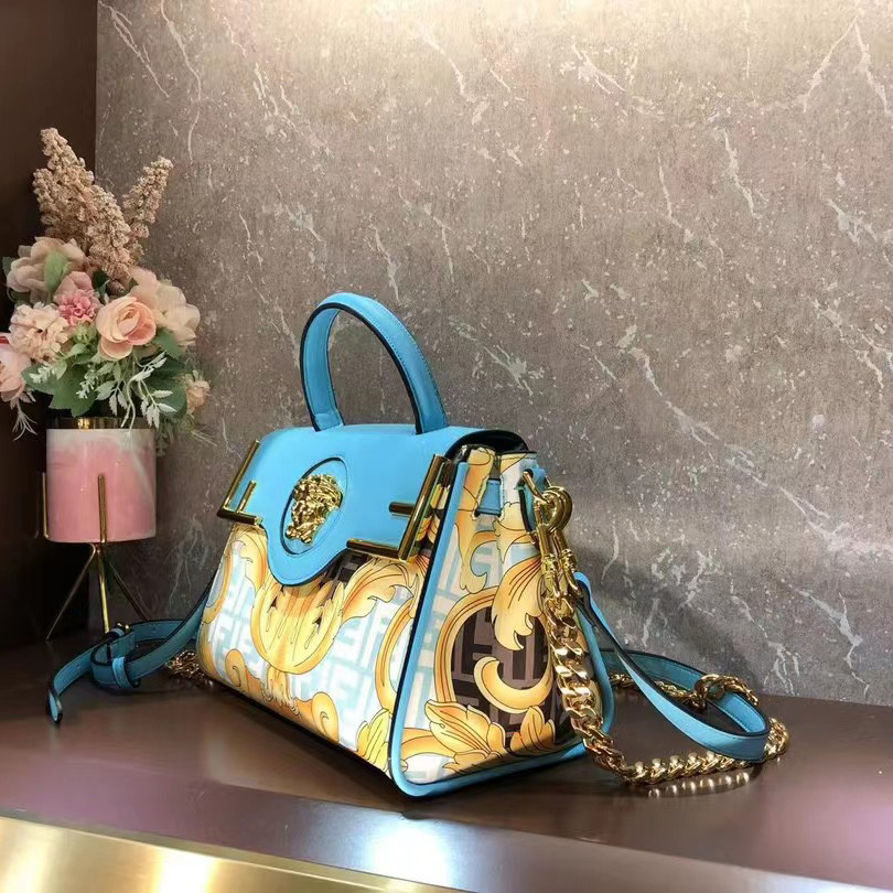 Versace Fendace La Medusa Medium Handbag(25-22-15cm) - DopestKickz