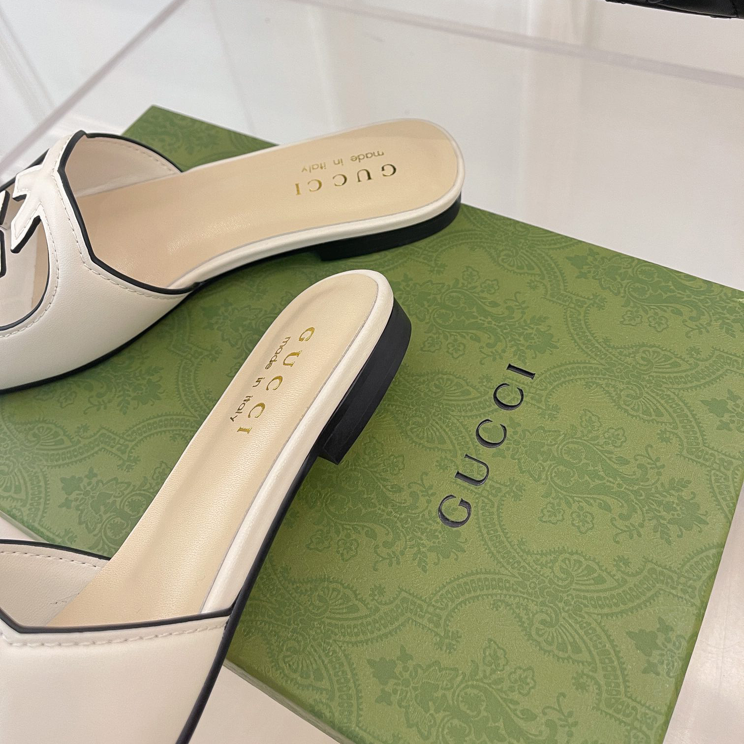 Gucci Women's Interlocking G Cut-Out Slide Sandal - DopestKickz