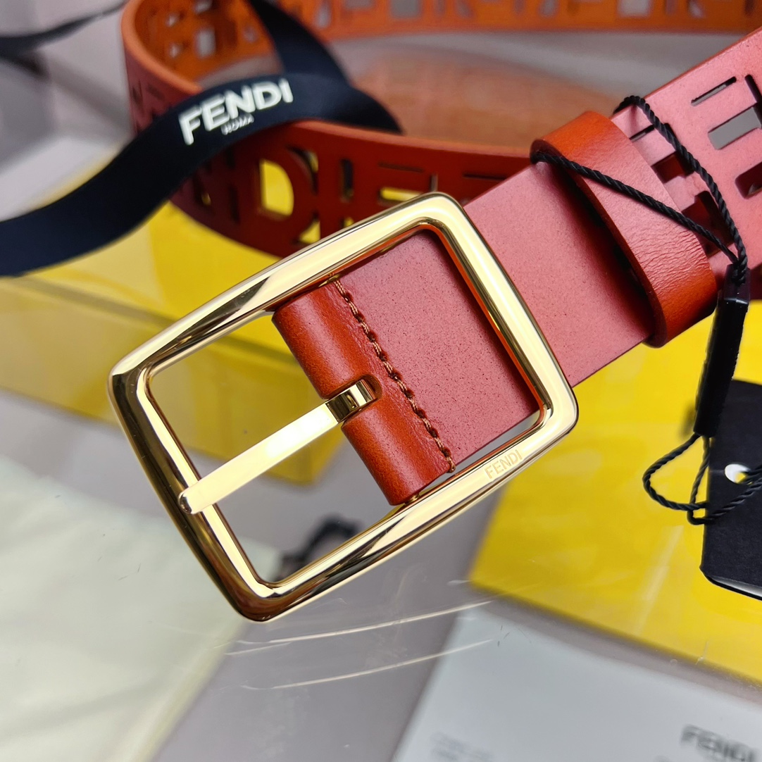 Fendi Leather Belt  - DopestKickz