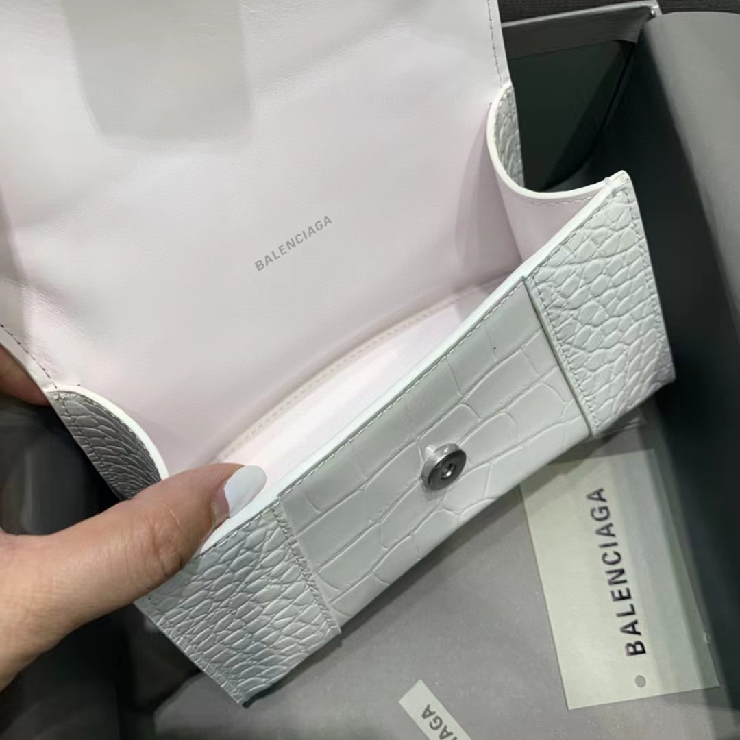 Balenciaga Hourglass Top Handle Bag (19-21-8CM) - DopestKickz