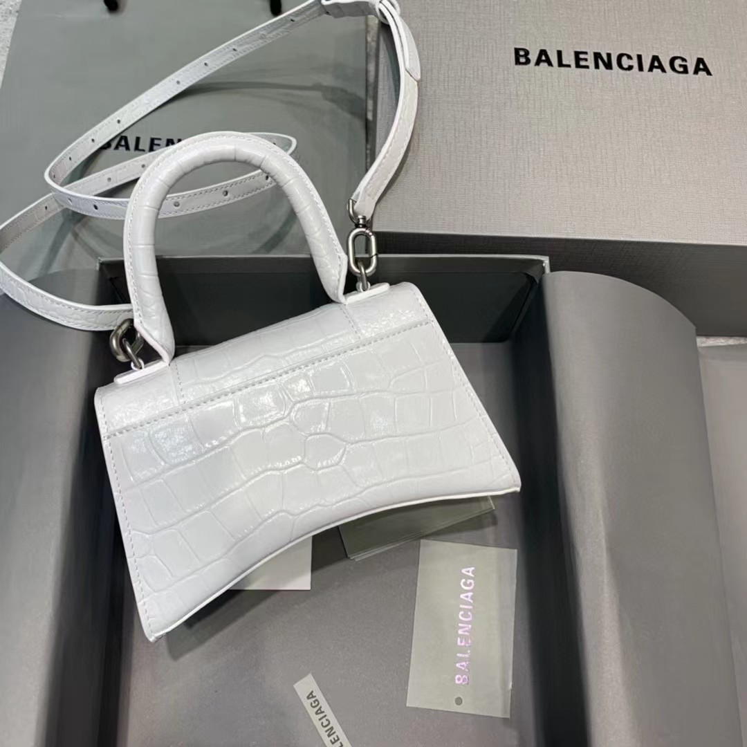 Balenciaga Hourglass Top Handle Bag (19-21-8CM) - DopestKickz