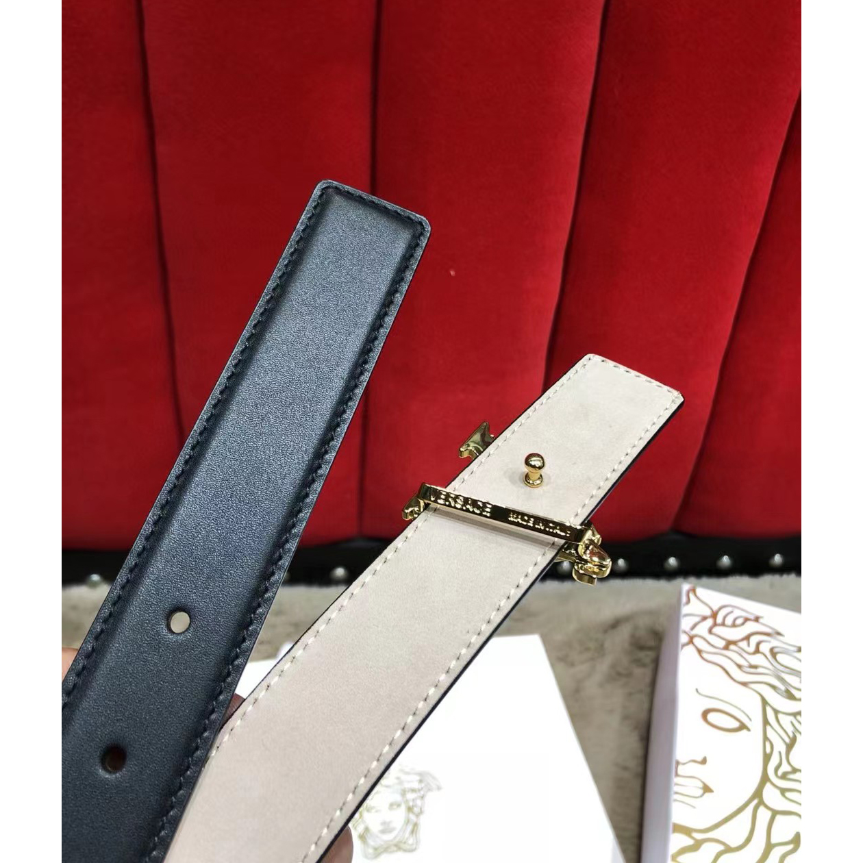 Versace Virtus Waist Belt  30mm - DopestKickz