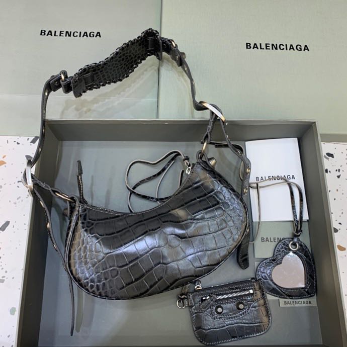Balenciaga Le Cagole XS Shoulder Bag In Black(26-12-6cm) - DopestKickz