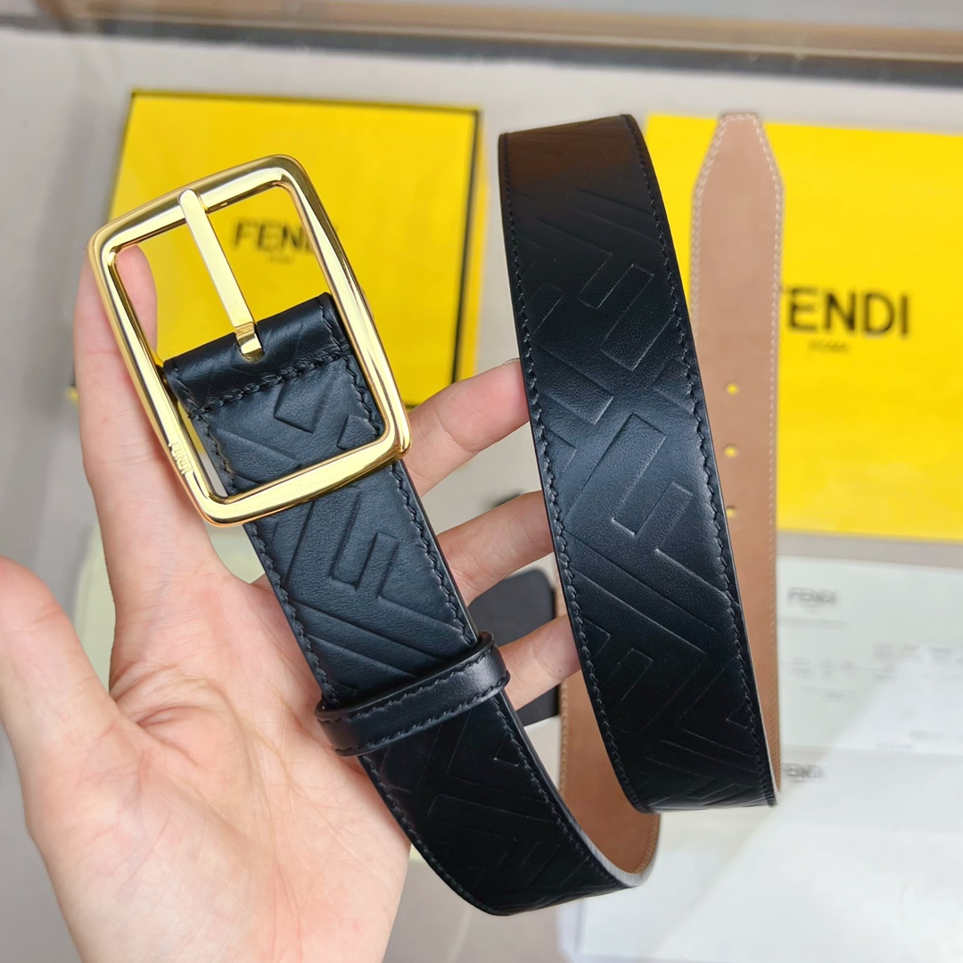 Fendi Leather Belt  - DopestKickz