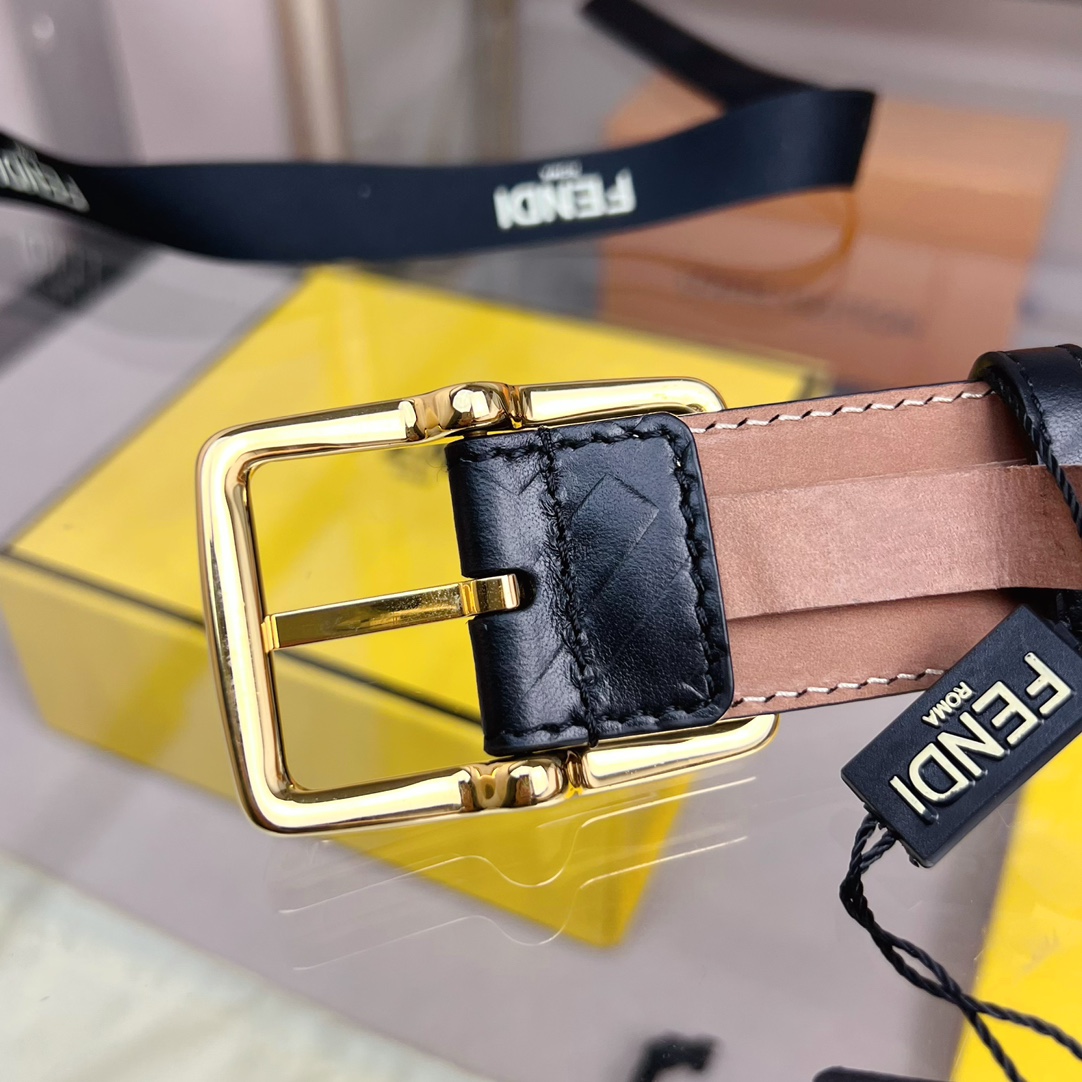 Fendi Leather Belt  - DopestKickz