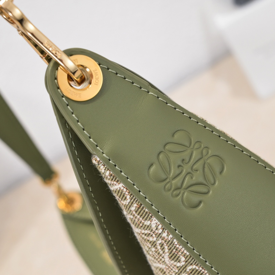 Loewe Luna Bag In Anagram Jacquard And Classic Calfskin(29.5-27-8cm) - DopestKickz