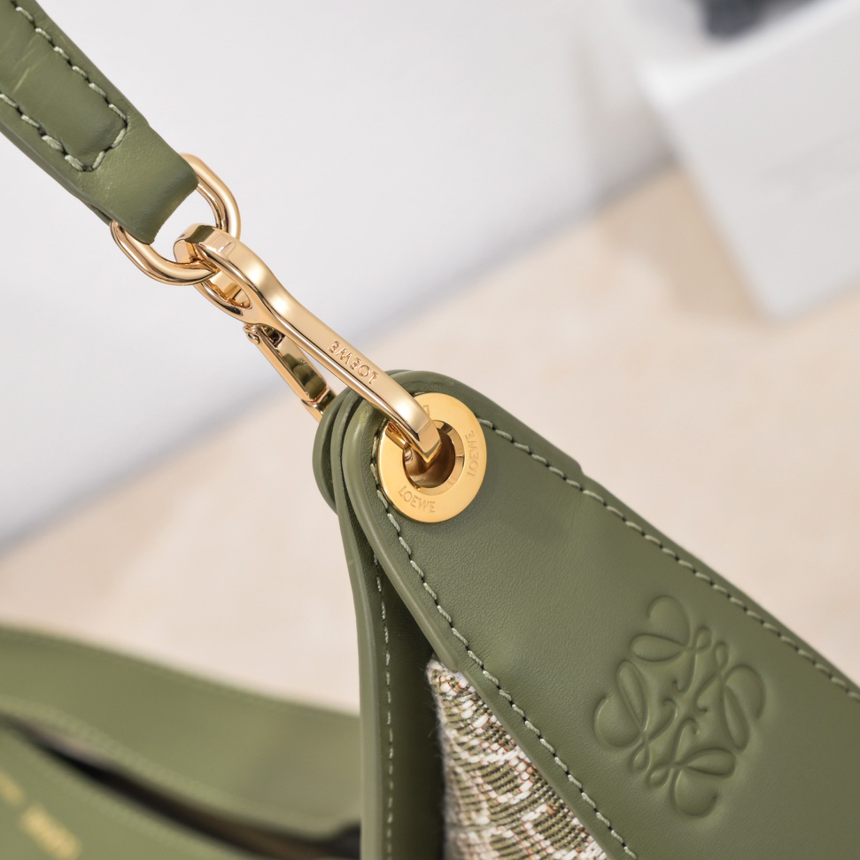 Loewe Luna Bag In Anagram Jacquard And Classic Calfskin(29.5-27-8cm) - DopestKickz