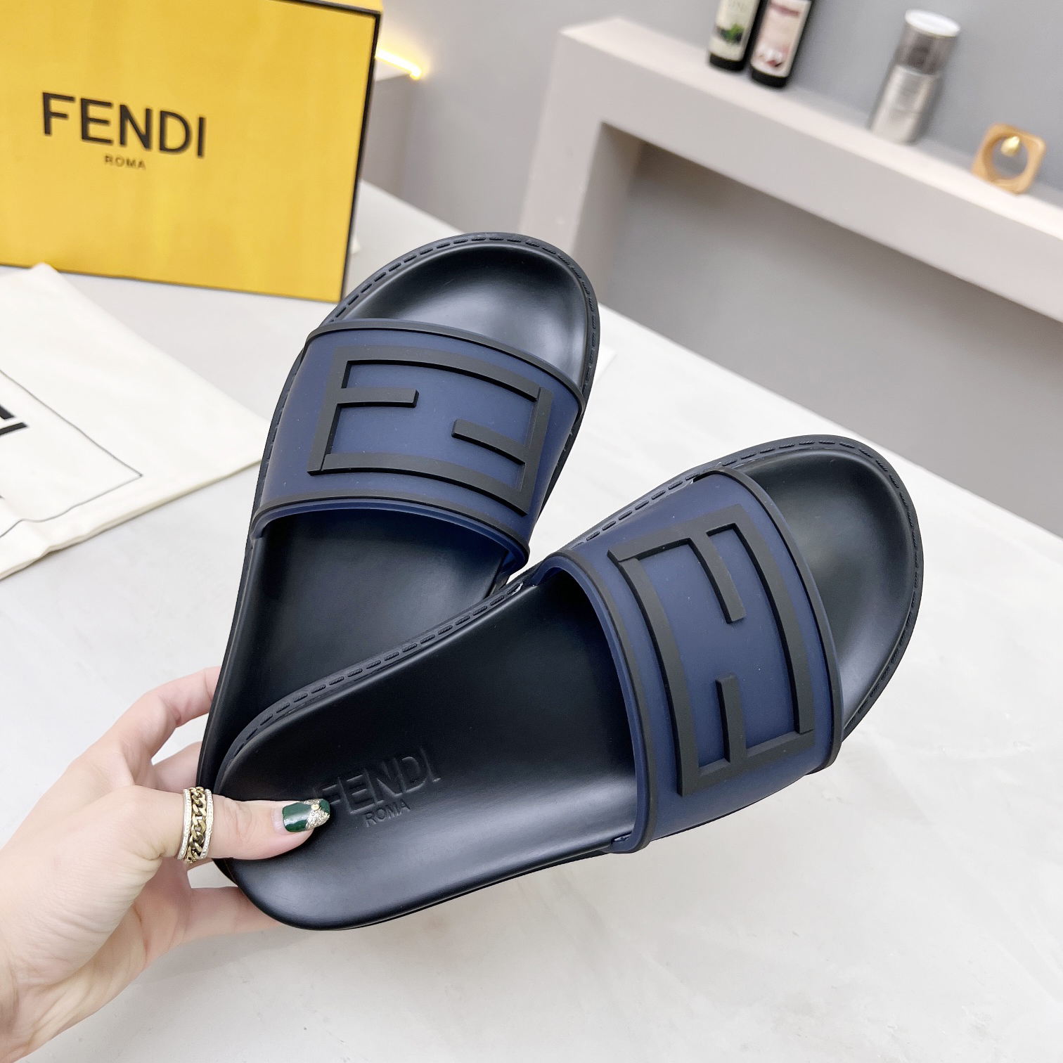 Fendi Baguette Slides - DopestKickz