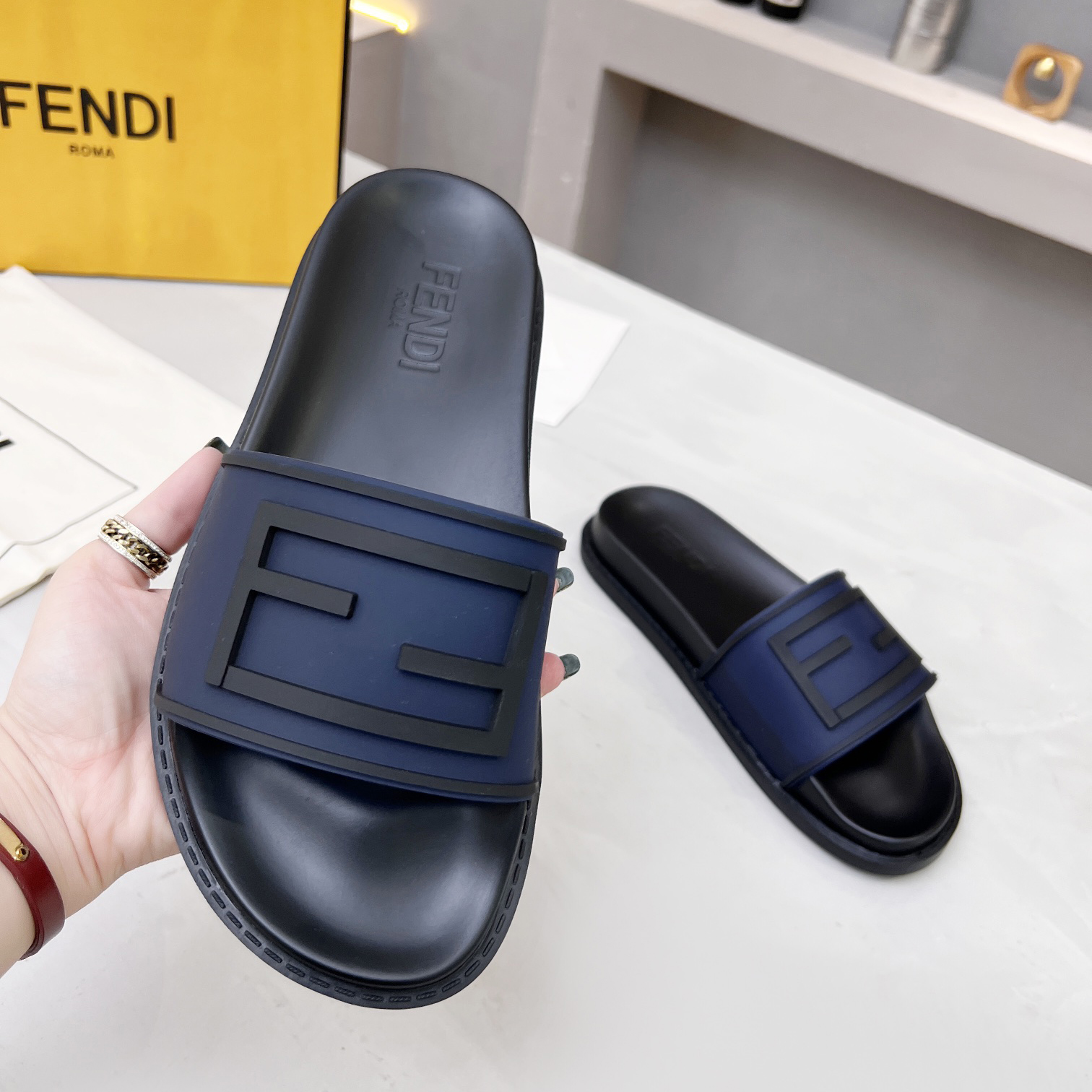 Fendi Baguette Slides - DopestKickz
