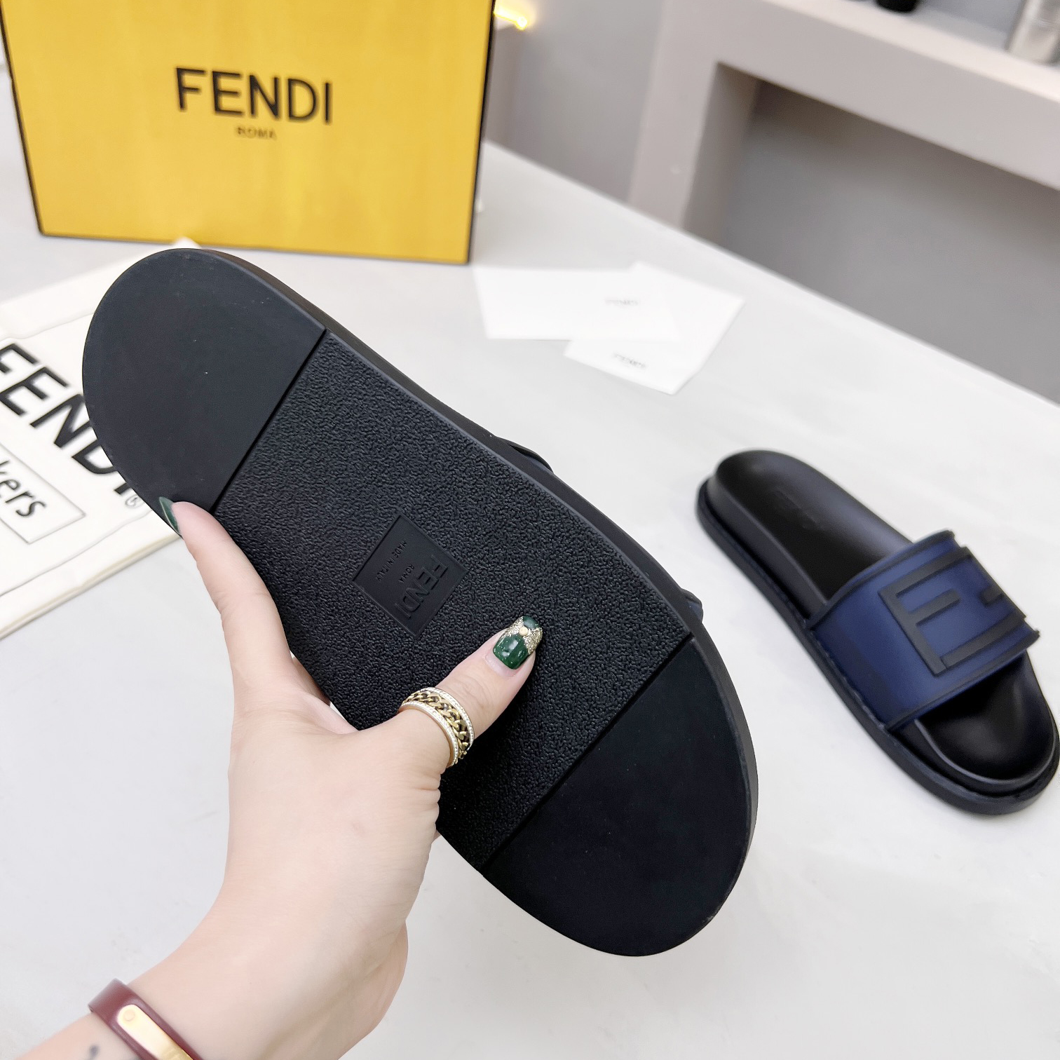 Fendi Baguette Slides - DopestKickz
