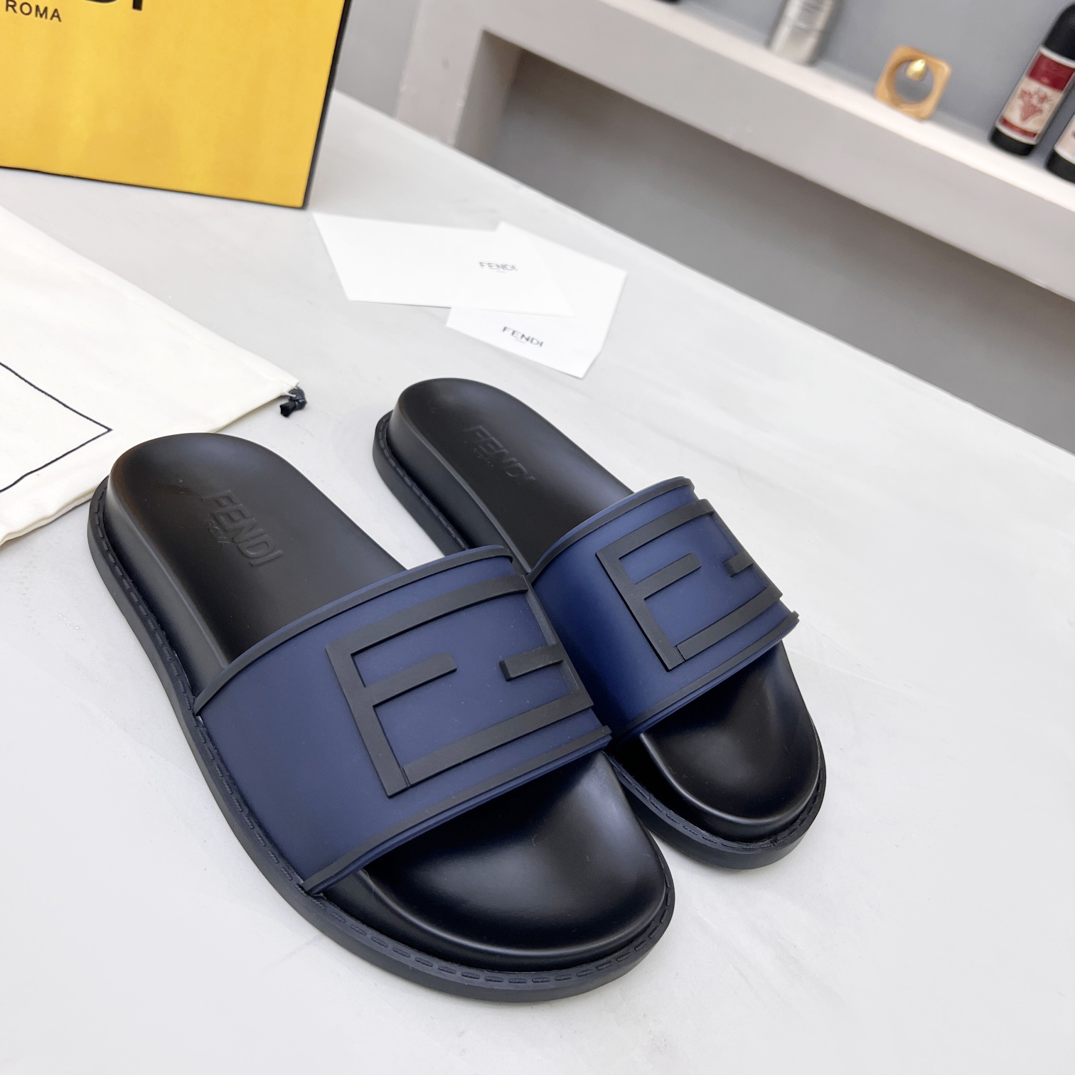 Fendi Baguette Slides - DopestKickz