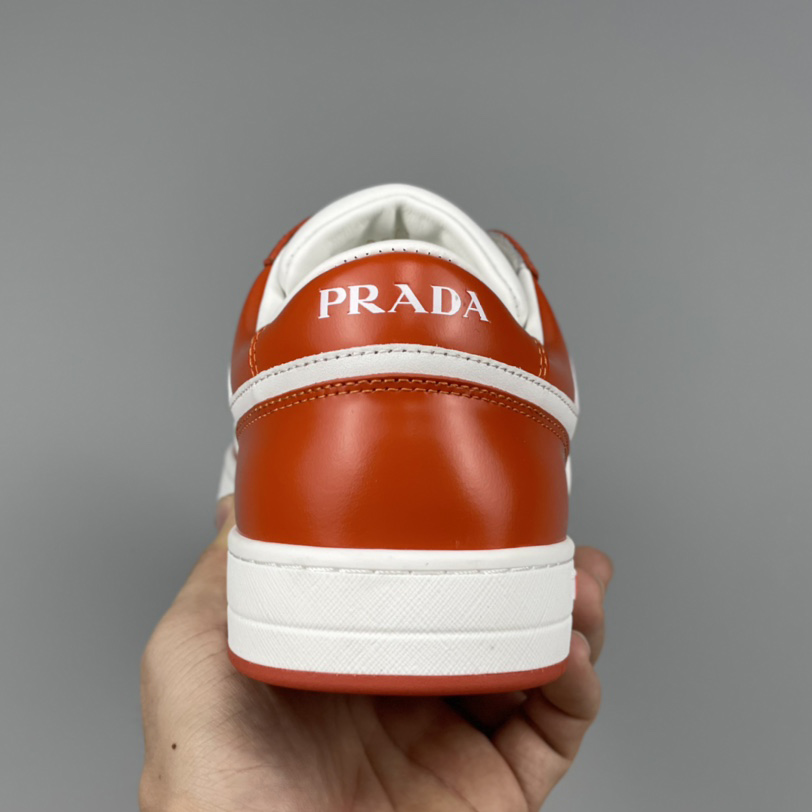 Prada Downtown Leather Sneakers - DopestKickz