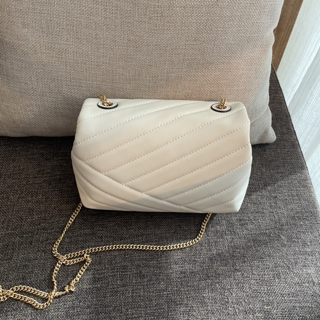 ToryBurch Kira Chevron Convertible Shoulder Bag(18-12.5-5.5cm)  TB316M - DopestKickz