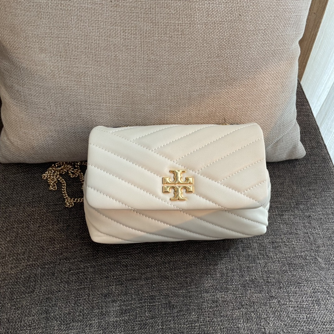 ToryBurch Kira Chevron Convertible Shoulder Bag(18-12.5-5.5cm)  TB316M - DopestKickz