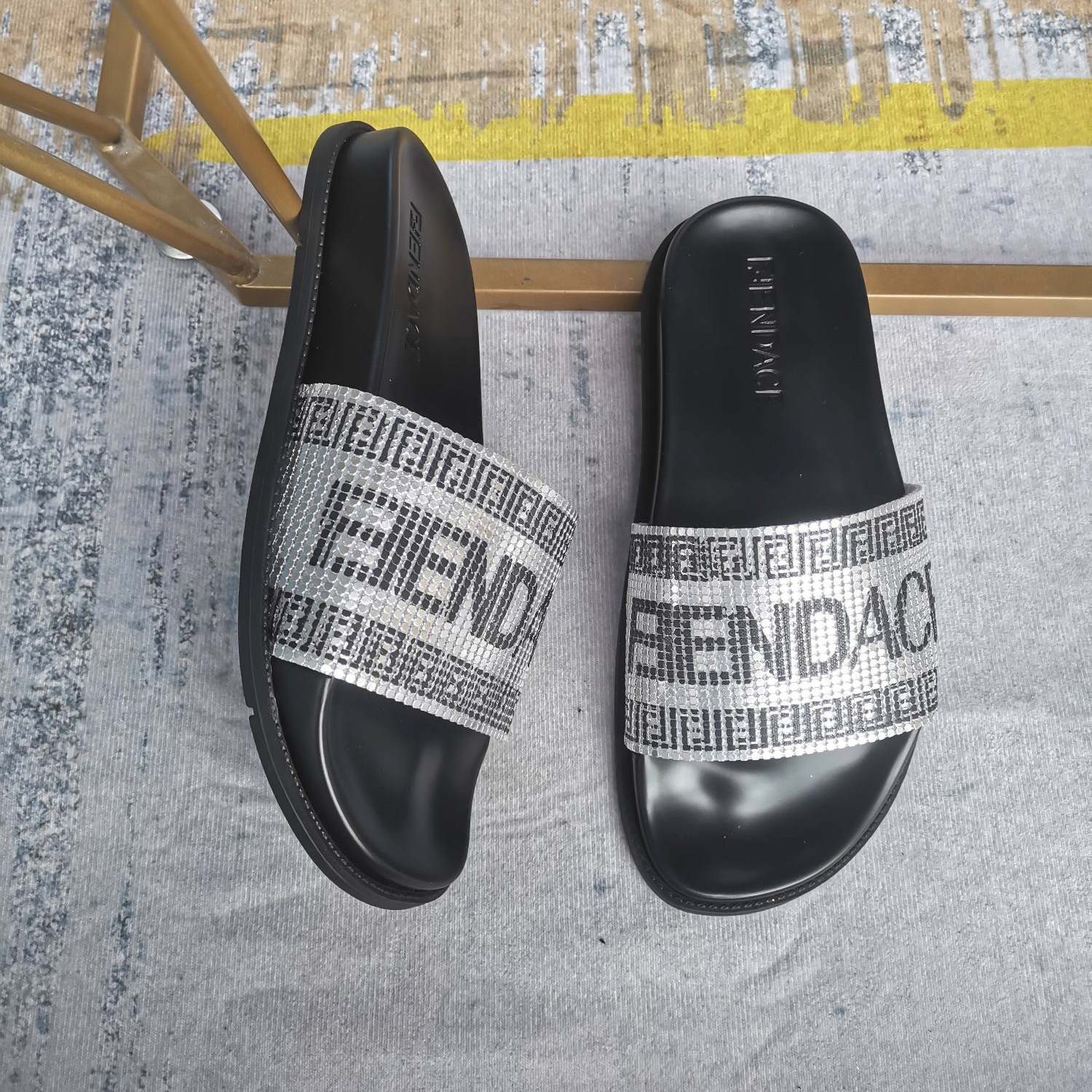 Versace x Fendi Fendace Logo Sandals  - DopestKickz