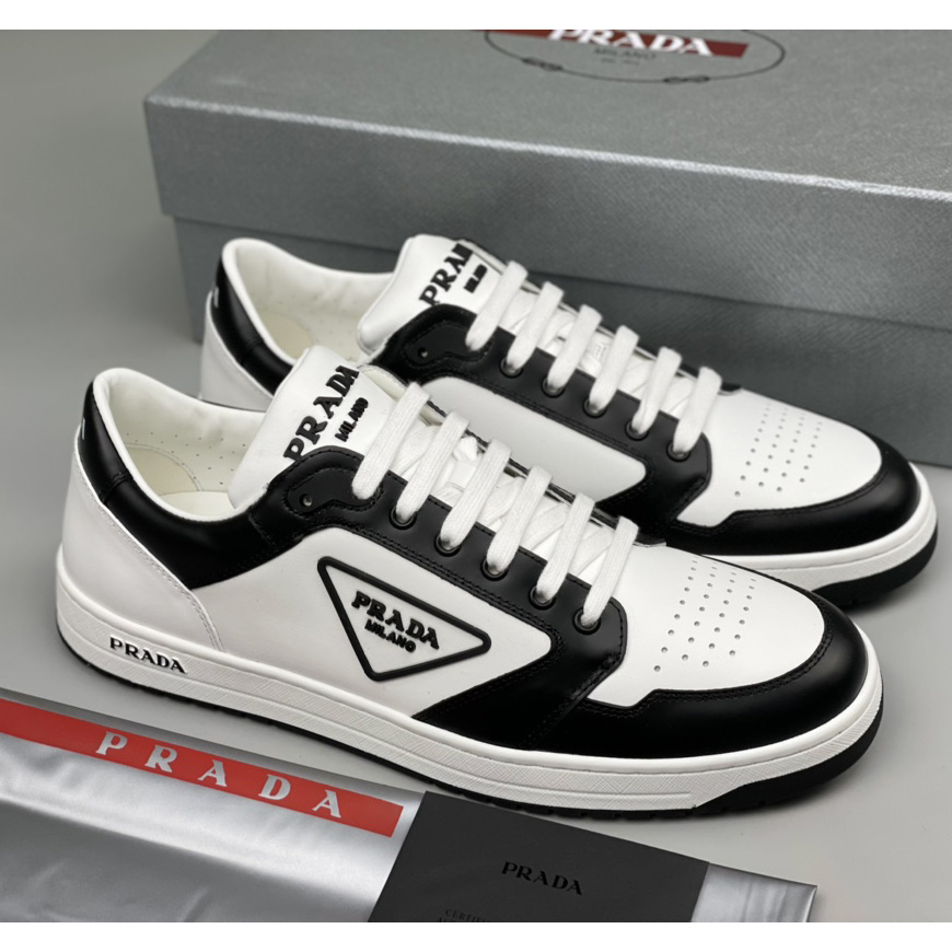 Prada District Leather Sneakers（Upon uk Size） - DopestKickz
