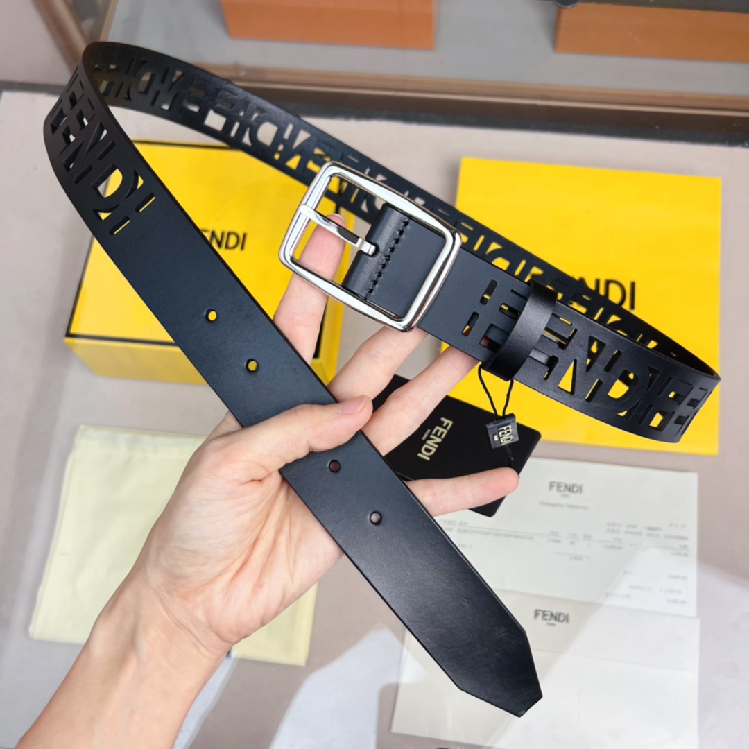 Fendi Leather Belt  - DopestKickz