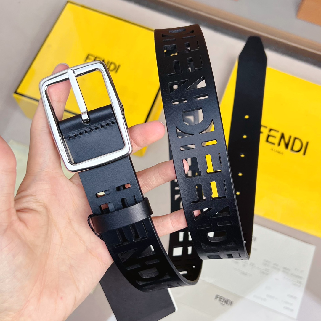 Fendi Leather Belt  - DopestKickz