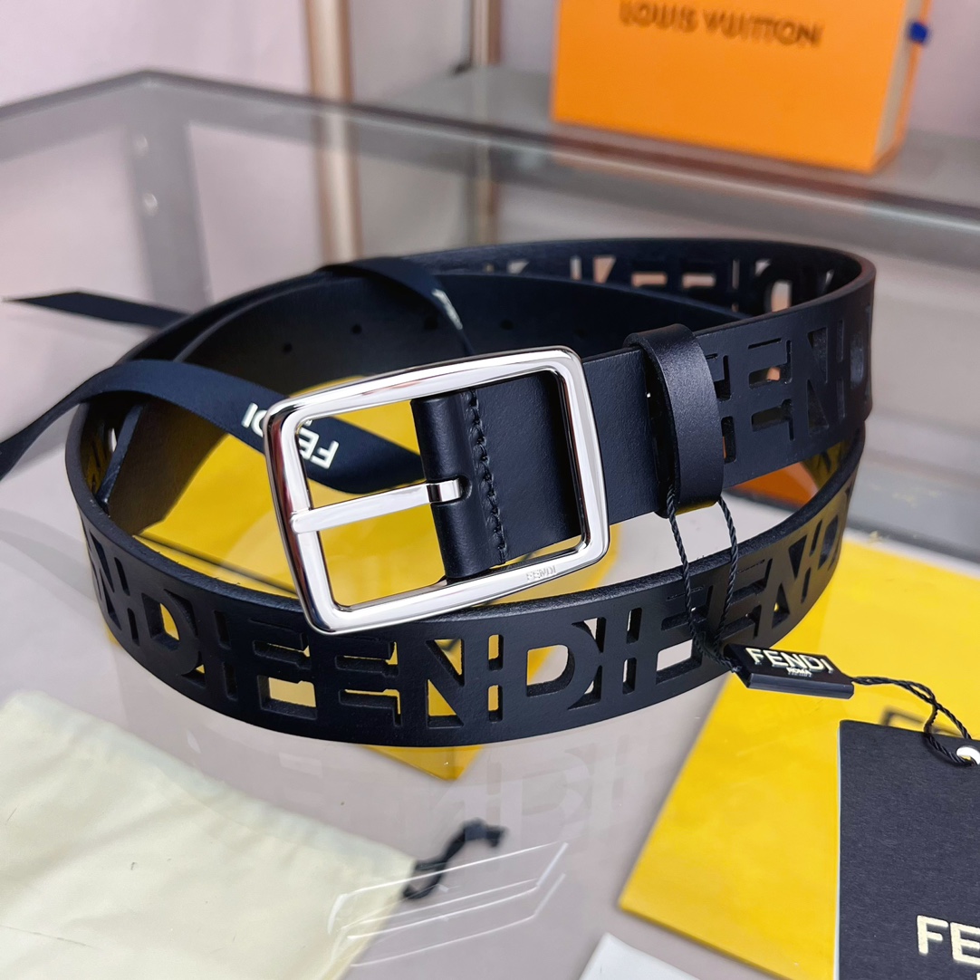 Fendi Leather Belt  - DopestKickz