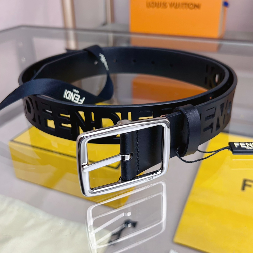 Fendi Leather Belt  - DopestKickz