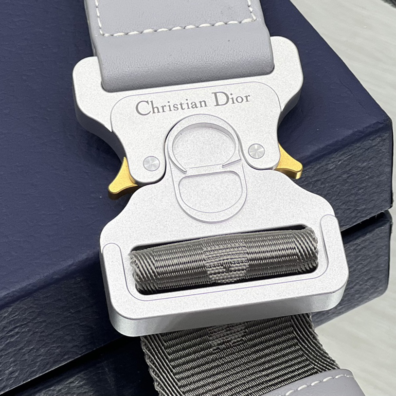 Dior Black CD Diamond Canvas And Smooth Calfskin Saddle Bag(26-19-4.5cm) 1ADPO093 - DopestKickz