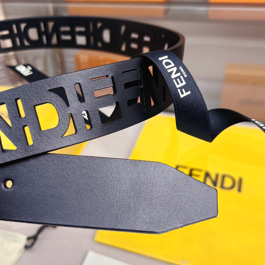 Fendi Leather Belt  - DopestKickz
