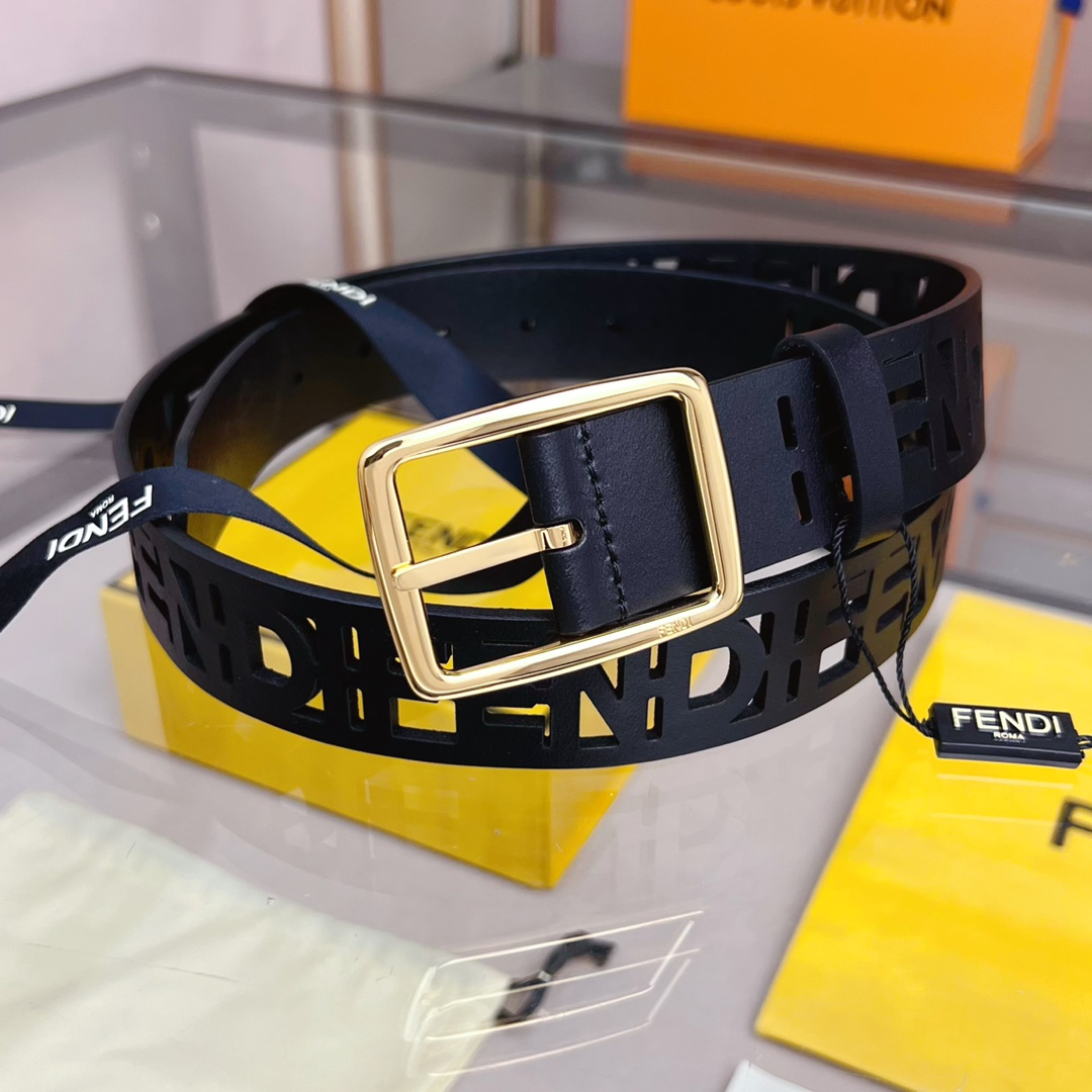 Fendi Leather Belt  - DopestKickz