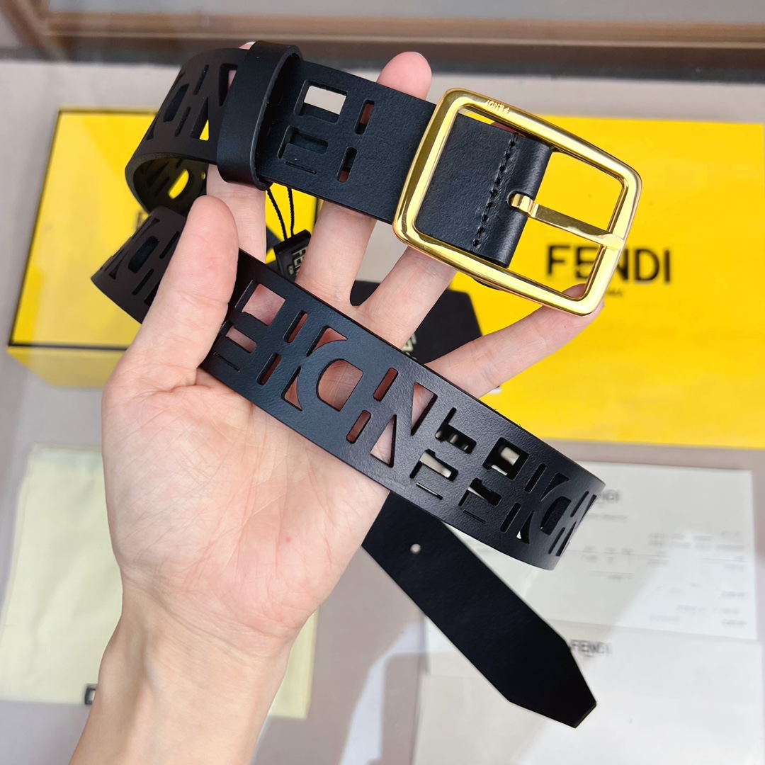 Fendi Leather Belt  - DopestKickz